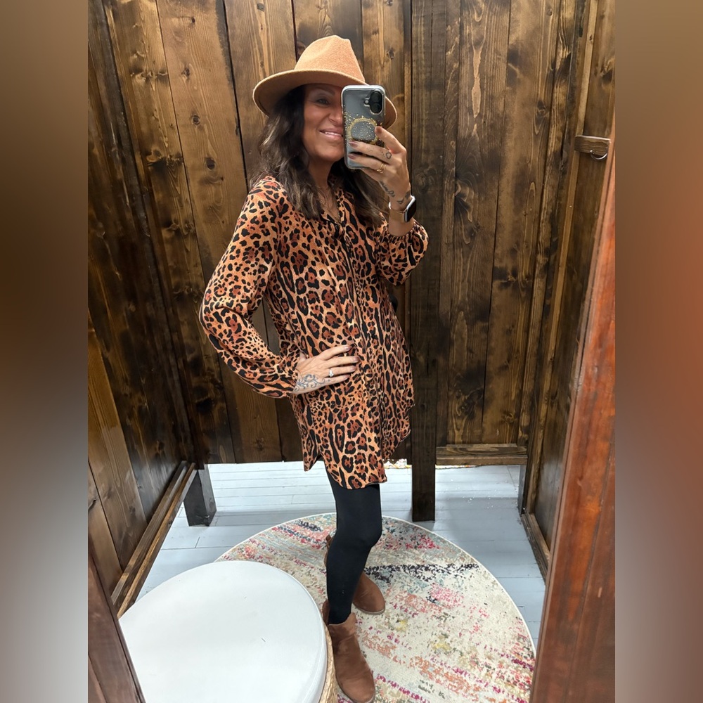 Animal Print Mini Dress